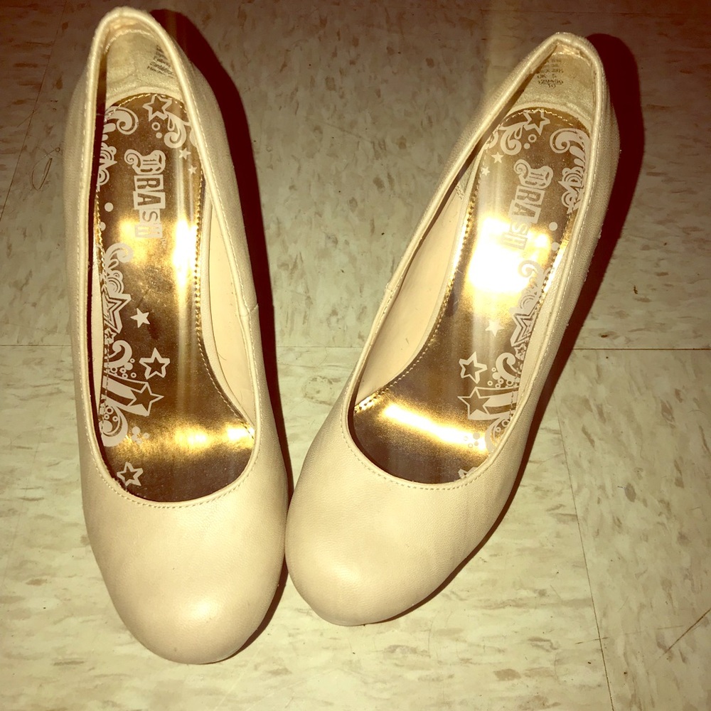 Nude high heels